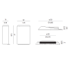 Adhesive magnetic door stop STOPPINO X — grey