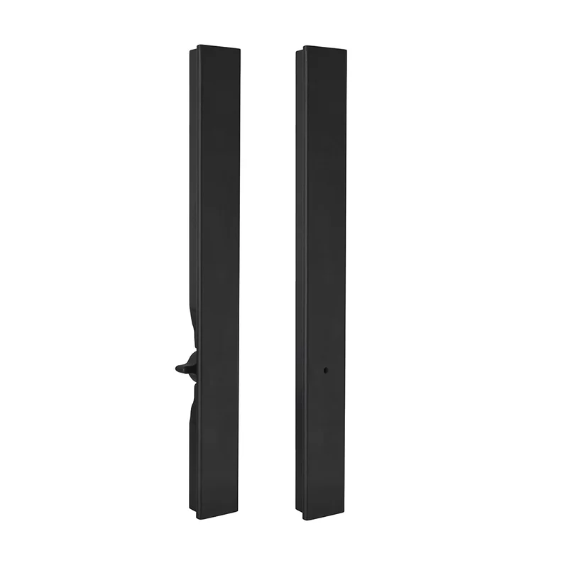 Pull door handle SECRET with integrated lock — black
