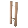 Pull door handle SECRET with integrated lock — bronze