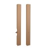 Pull door handle SECRET with integrated lock — bronze
