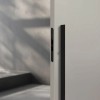 Pull door handle SECRET with integrated lock — black