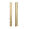 Pull door handle SECRET with integrated lock — matt brass