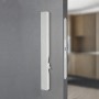 Pull door handle SECRET with integrated lock — white