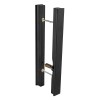 Pull door handle SECRET with integrated lock — black