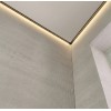 Apmetējamais griestu LED profils SHADE — melns