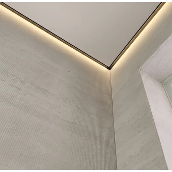 Apmetējamais griestu LED profils SHADE — melns