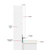 Ēnu ievietošanas profils SHADOW GAP S20 (ar aizsargplēvi)