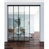 Teleskopiskā stikla durvju sistēma VETRO 40 DRAG (3 vērtnēm)