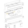 Bīdāmo stikla durvju sistēma MAGIC 2 VETRO līdz 80 kg / 1100 mm