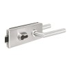 Glass door lock with handle TUPAI 4013 — stainless steel