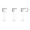 Sliding glass door system MICRO 50 to 80 kg