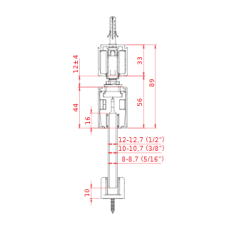 Sliding glass door system VETRO 40 CORSA with finish for handles up to 80 kg