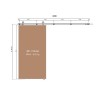 CHARRIOT sliding door system bronze up to 60 kg / 1150 mm