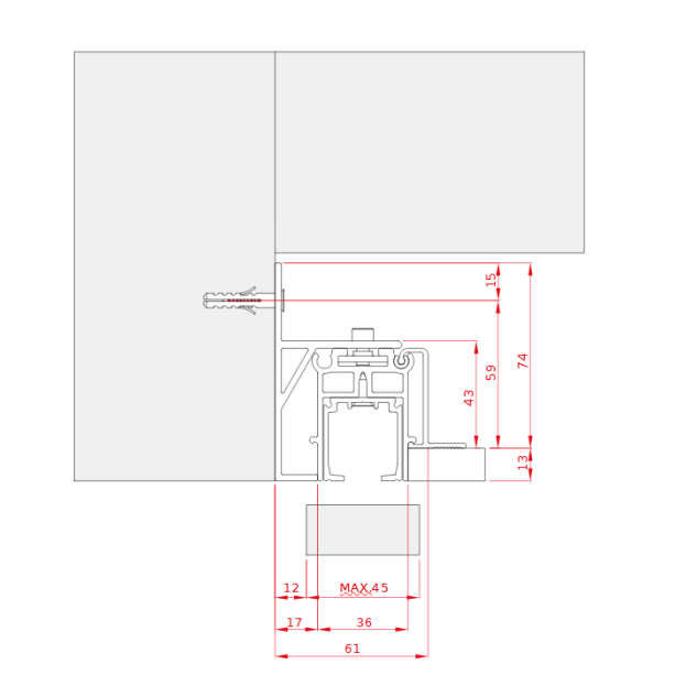 Wall bracket ART.S.2310/A