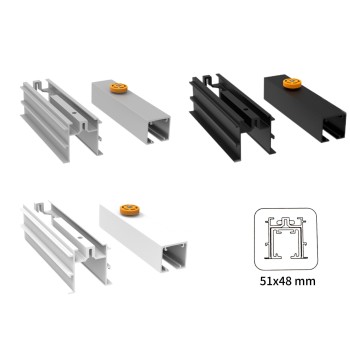 Divkomponentu griestu sliede SAHECO FUNDA FT + STAR 53x32 mm