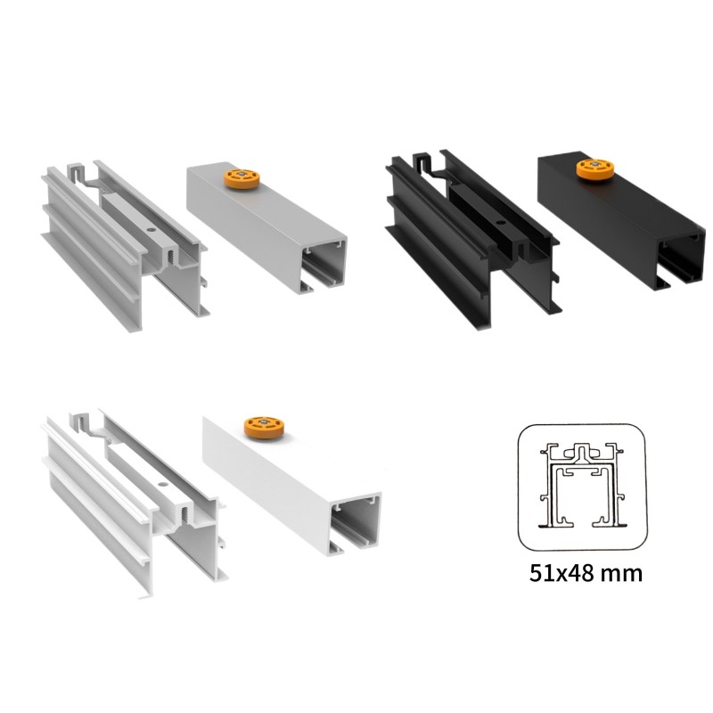 Divkomponentu griestu sliede SAHECO FUNDA FT + STAR 53x32 mm