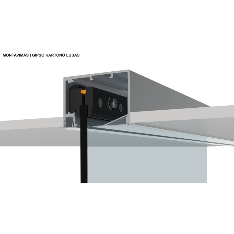 Sliding glass door system SAHECO BLOQ SV-Q110 up to 110 kg