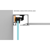Sliding glass door system SAHECO BLOQ SV-Q110 up to 110 kg