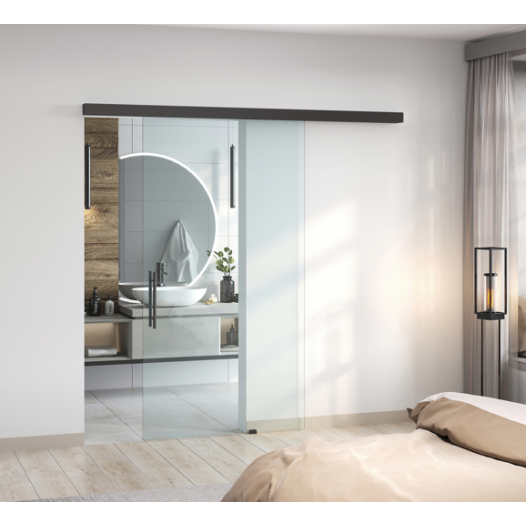 Sliding glass door system SAHECO BLOQ SV-Q110 up to 110 kg
