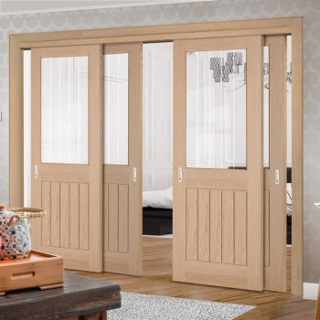 SAHECO telescopic opposition 4 durvju sistēma ar 8 "SOFT CLOSE" bremzēm līdz 90 kg