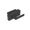 Glass door lock MP UNIQUE R8 — black