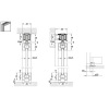 Sliding door system UNIVERSAL with aluminum frame