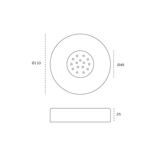 Soap holder IN.41.137 — stainless steel