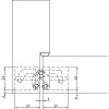 Slēptā eņģe ANSELMI AN 140 3D (505) — melns (40 kg)