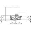 Slēptās eņģes TECTUS TE 240 3D — matēts hroms (60 kg)