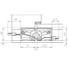 Slēptās eņģes TECTUS TE 340 3D ENERGY — matēts hroms (80 kg)