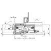 Slēptās eņģes TECTUS TE 340 3D ENERGY — matēts hroms (80 kg)