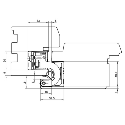 Concealed door hinge with overlay TECTUS TE 680 3D FD — matt chrome (160 kg)