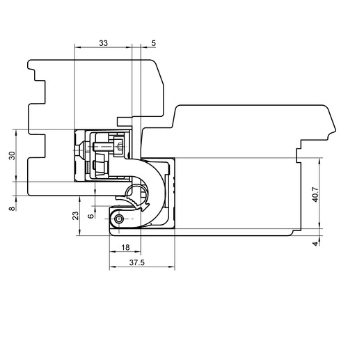 Concealed door hinge with overlay TECTUS TE 680 3D FD — matt chrome (160 kg)