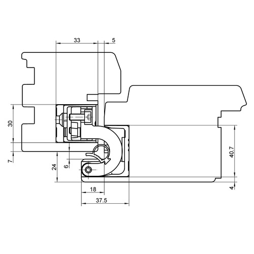 Concealed door hinge with overlay TECTUS TE 680 3D FD — matt chrome (160 kg)