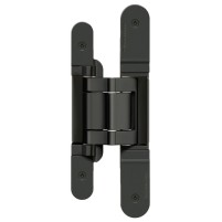 Slēpta durvju eņģe ar aizkaru TECTUS TE 380 3D — melns (60 kg)