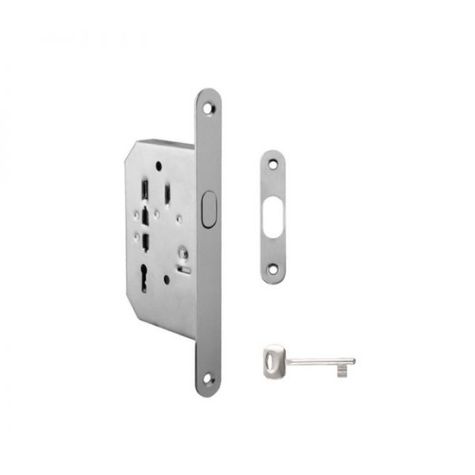 Sliding door lock 60/50 BB — polished chrome