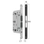 Magnetic lock Bonaiti MATCH PRIVACY WC 376-GF42 — black