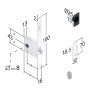 Sliding door lock BONAITI mod. 021 WC — white