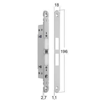 Magnetic lock Bonaiti MATCH PASSAGE MOD. 375 — white