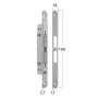 Magnetic lock Bonaiti MATCH PASSAGE MOD. 375 — matt chrome