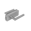 Glass door lock MP UNIQUE R8 — stainless steel