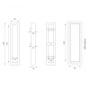 Sliding door handle PAMAR 1158 — black