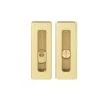 Sliding door handle TUPAI 4181 Q WC — polished brass